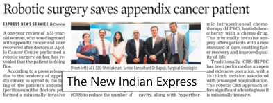 Apollo Cancer Centre Sets New Hope in Motion; Performs India’s First Robotic CRS with HIPEC for Peritoneal Surface Cancer news img - 1