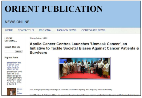 apollo cancer centre news - 1