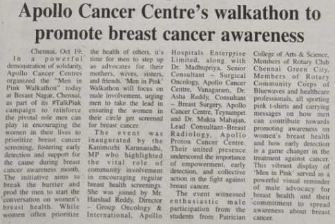 Men sport pink to spread awareness on breast cancer in Chennai-4