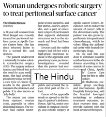 Apollo Cancer Centre Sets New Hope in Motion; Performs India’s First Robotic CRS with HIPEC for Peritoneal Surface Cancer news img - 2
