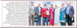 Apollo Cancer Centres Unveils its First Outpatient Bone Marrow Transplant Service in Andhra Pradesh & Telangana news img - 4